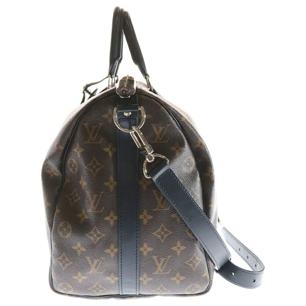 Louis Vuitton Monogram Macassar Brown Keepall Bandouliere Boston Bag Leather - Picture 3 of 6